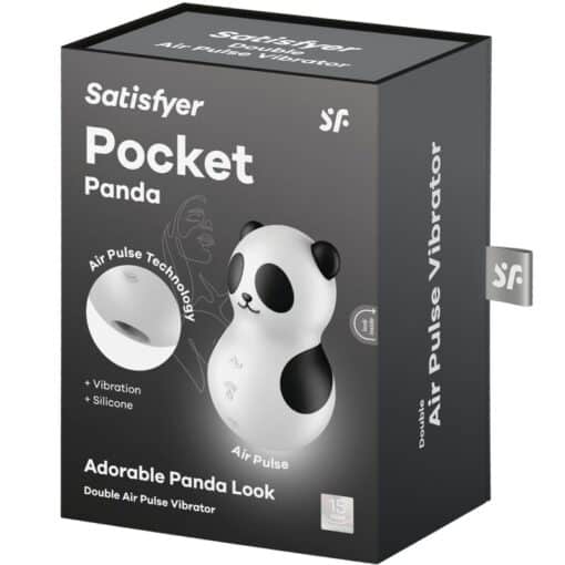 Satisfyer - Pocket Panda Stimulator & vibrator Black/White