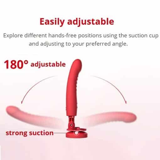 Lovense Mission - 2 Silicone Rechargeable Vibrator - Red - Image 5