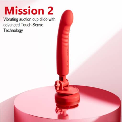 Lovense Mission - 2 Silicone Rechargeable Vibrator - Red - Image 9