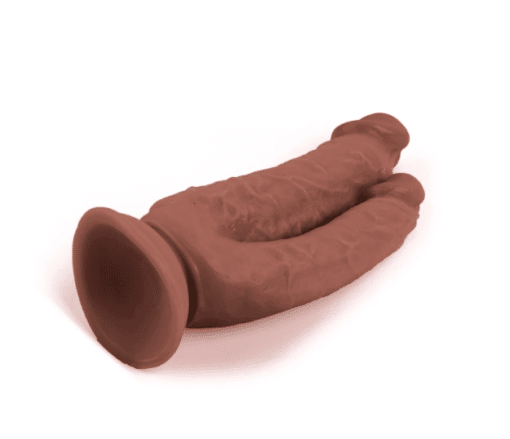 8.3" Mr. Rude - Double Penetrator Brown - Image 3