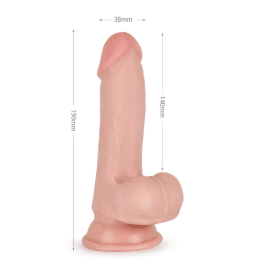 7.5" Knight Cock 3D Triple Density Dildo - Image 2