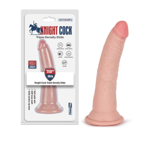 7.8" Knight Cock 3D Triple Density Dildo