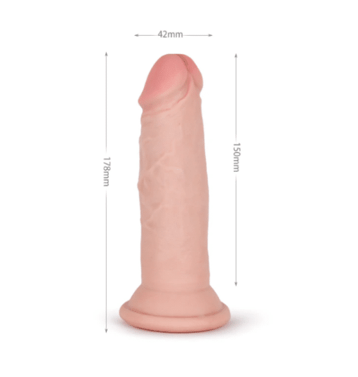 7" Knight Cock 3D Triple Density Dildo - Image 2