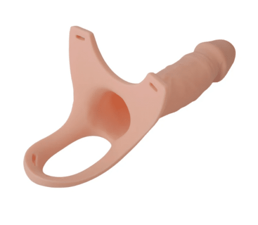 Soulmate Unisex Silicone Hollow Strap-On 6 Inch - Flesh - Image 2