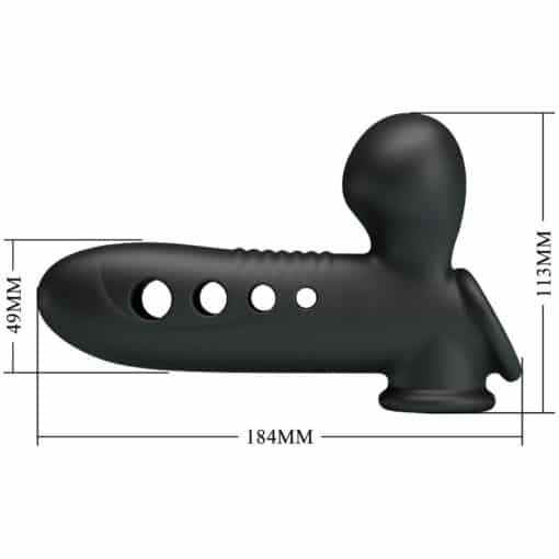 Pretty Love - Crane Penis sleeve with Airbag - Black - Image 11