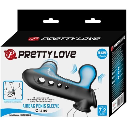 Pretty Love - Crane Penis sleeve with Airbag - Black