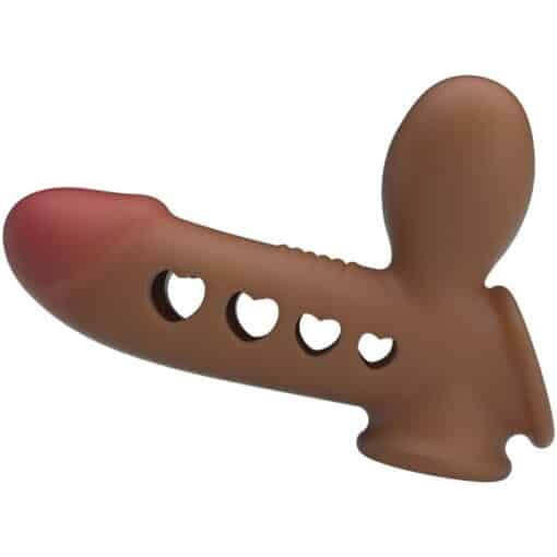 Pretty Love – Tyronn Penis sleeve with Airbag – Brown - Image 8