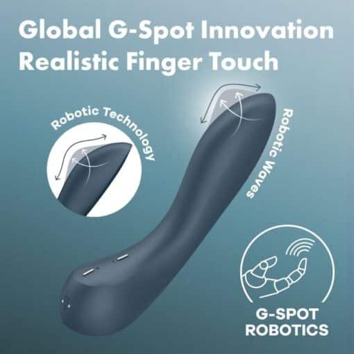 Satisfyer - G-Spot Wave 4 12 Vibrations Program Vibrator Dark Grey - Image 4