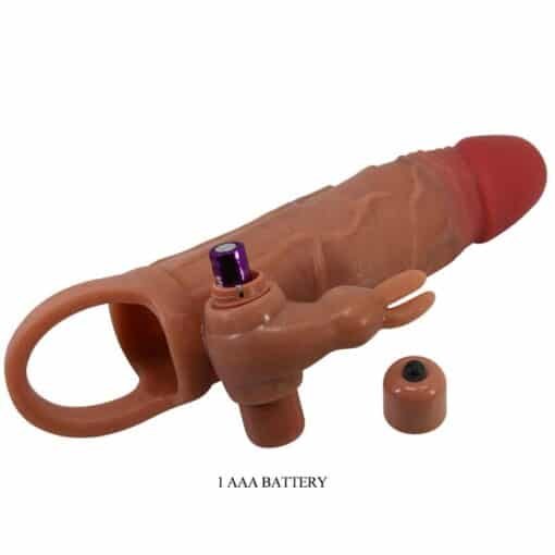 Pretty Love – Osmar Penis sleeve & Vibrating Clitoris Stimulator – Tan - Image 9