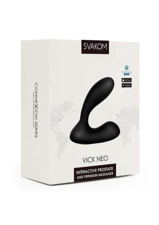 Svakom - Vick Neo - Silicone Prostate Massager - Black/Gold