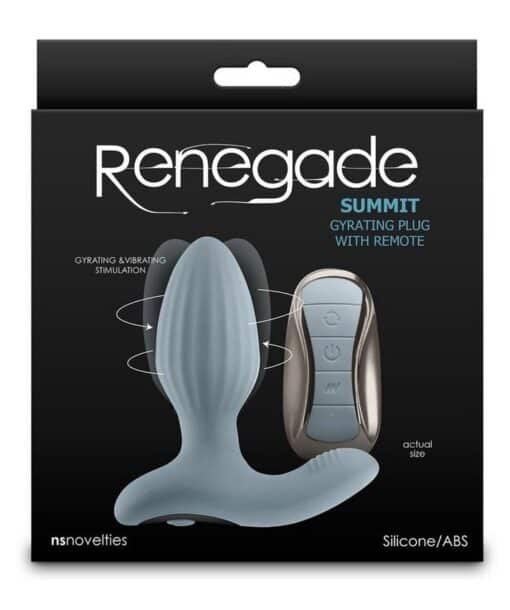 Renegade Summit Rechargeable Silicone Prostate Stimulator - Gray