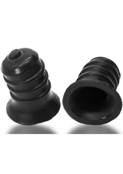 Oxballs Ribnips Curved Wide Base Nip-Suckers Night Edition - Black - Image 4