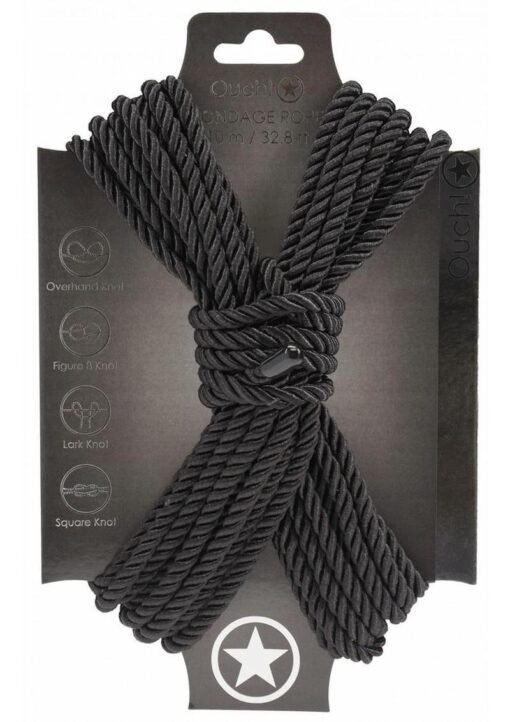 Ouch! Bondage Rope 10 Meter Nylon - Black