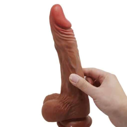 Baile - Calisto Thrusting and Rotation Realistic Dildo 24cm - Flesh - Image 10