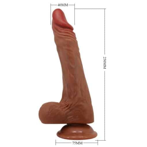 Baile - Calisto Thrusting and Rotation Realistic Dildo 24cm - Flesh - Image 4