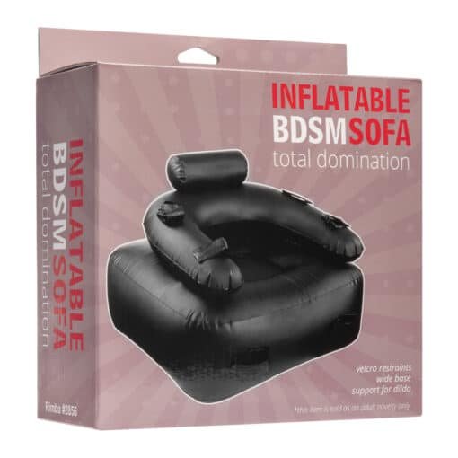 Inflatable Armchair with Handcuffs Total Domination BDSM Sofa 80 x 80cm