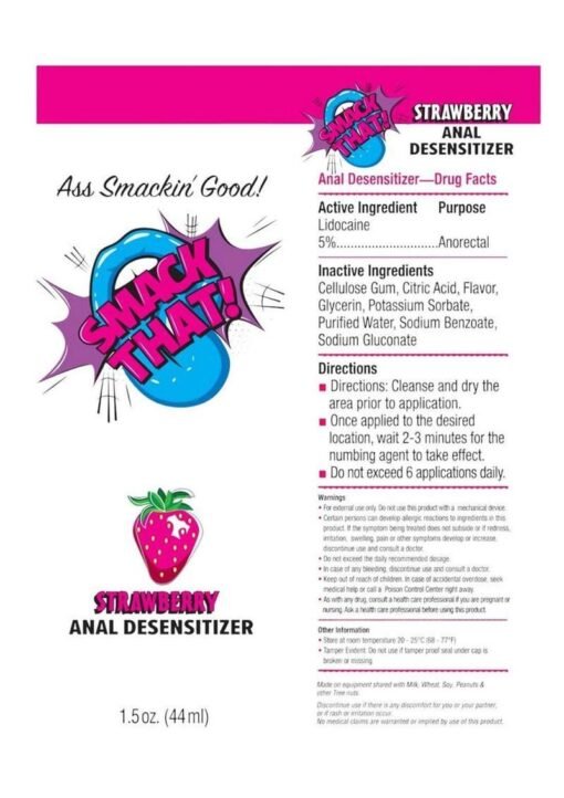 Smack That Anal Desensitizer 1.5oz - Strawberry - Image 2