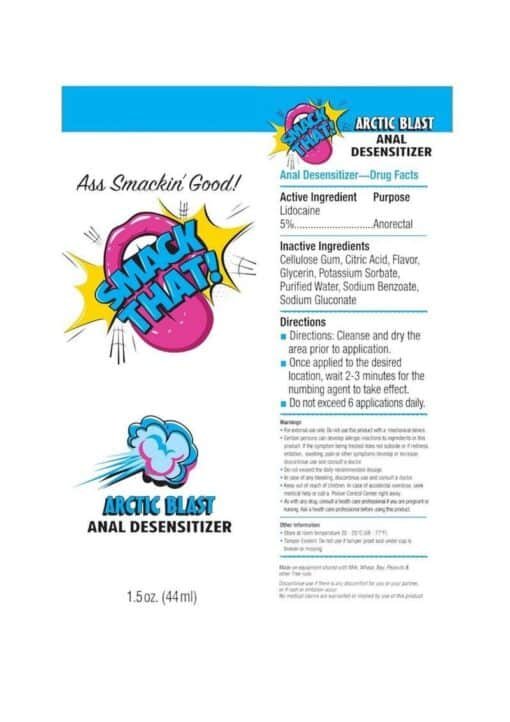 Smack That Anal Desensitizer 1.5oz - Artic Blast - Image 2