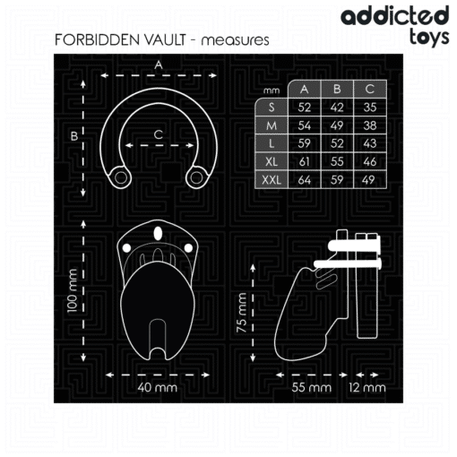 Addicted Toys – Forbidden Vault Penis Cage 10CM - Image 4