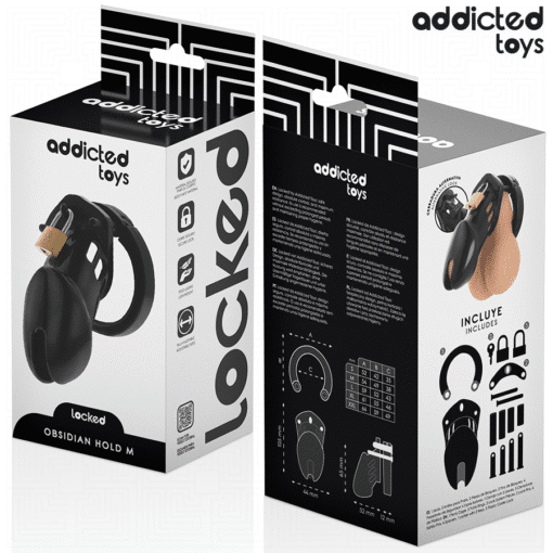 Addicted Toys – Obsidian Hold Medium Penis Cage 9.5CM - Image 5