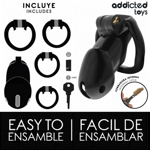 Addicted Toys - Midnight Cell Penis Cage - Large - Image 7