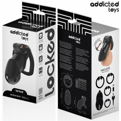 Addicted Toys - Midnight Cell Penis Cage - Large - Image 5