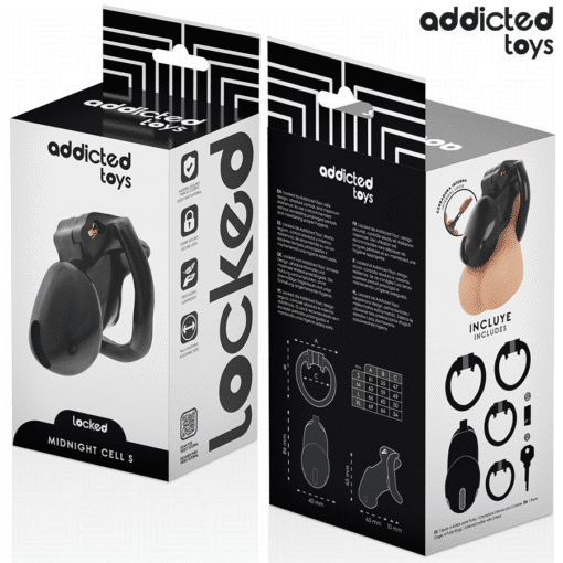 Addicted Toys - Midnight Cell Penis Cage- Small - Image 5