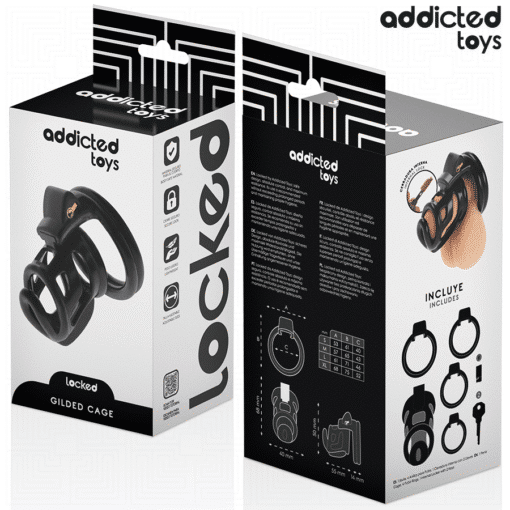 Addicted Toys - Gilden Cage Penis Cage 8.5CM - Image 5