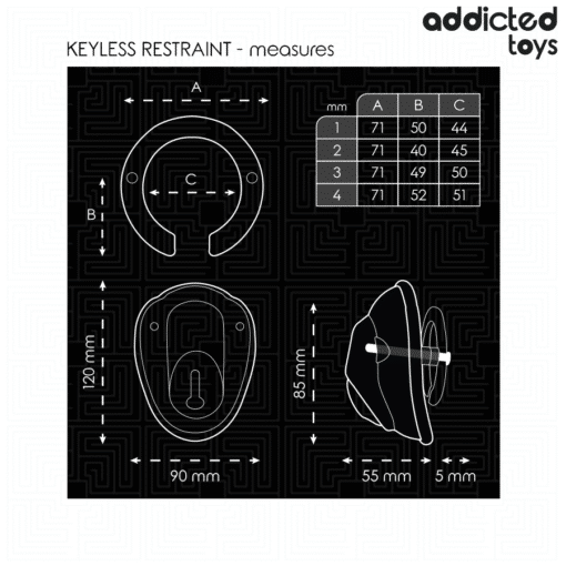 Addicted Toys – Keyless Restraint Penis Cage 11.5CM - Image 4
