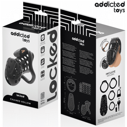 Addicted Toys – Chained Hollow Penis Cage 10.5CM - Image 5