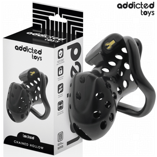Addicted Toys – Chained Hollow Penis Cage 10.5CM