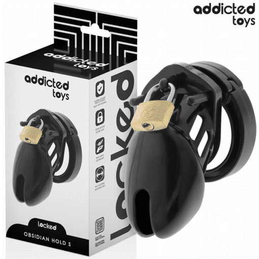 Addicted Toys – Obsidian Hold Small Penis Cage 7CM