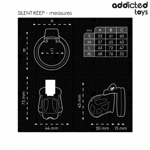 Addicted Toys - Silent Keep Penis Cage 7.5CM - Image 4