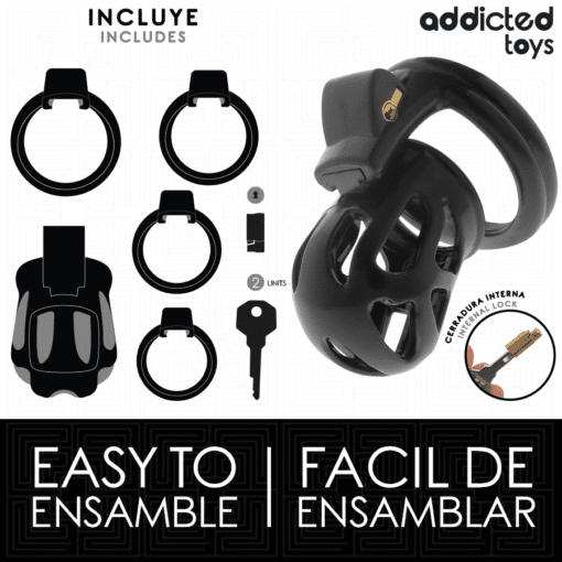 Addicted Toys - Silent Keep Penis Cage 7.5CM - Image 3