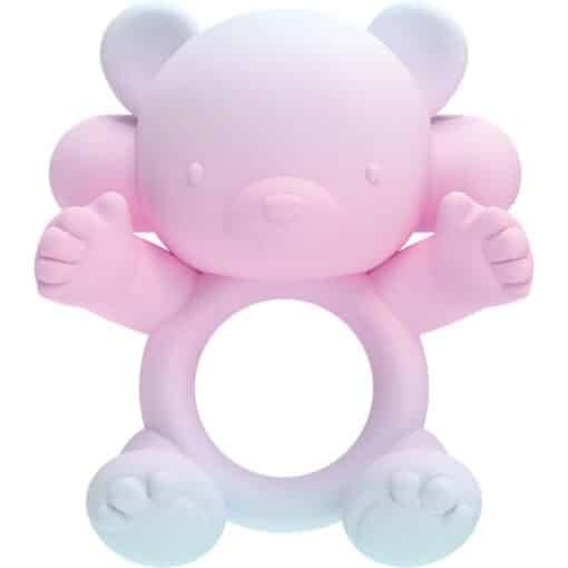 Wet Dreams Bear Hug Rechargeable Silicone Cock Ring - Multicolor - Image 2