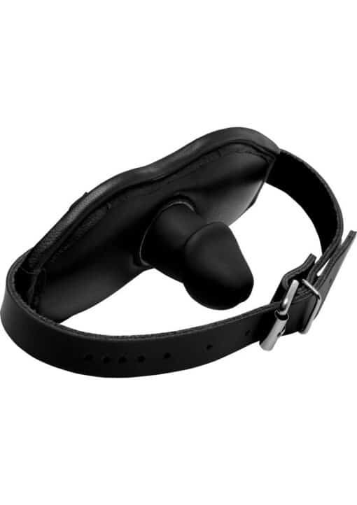 Strict Cock Head Silicone Mouth Gag - Black - Image 3
