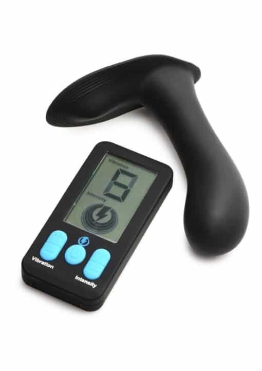Zeus ZS E-Stim Pro Rechargeable Silicone Panty Vibe with Remote Control - Black - Image 4