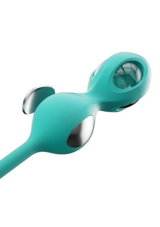 Elektra App Control E-Stim Kegel Training Set (5 Piece) - Aqua/Silver - Image 3