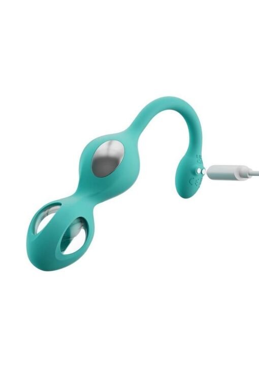Elektra App Control E-Stim Kegel Training Set (5 Piece) - Aqua/Silver - Image 2