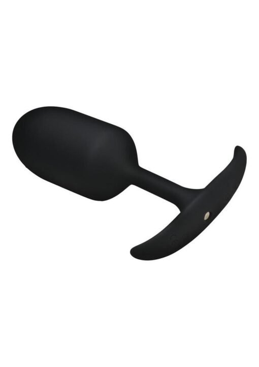 Heavy Hitters Vibrating Weighted Silicone Anal Plug - XLarge - Black - Image 3