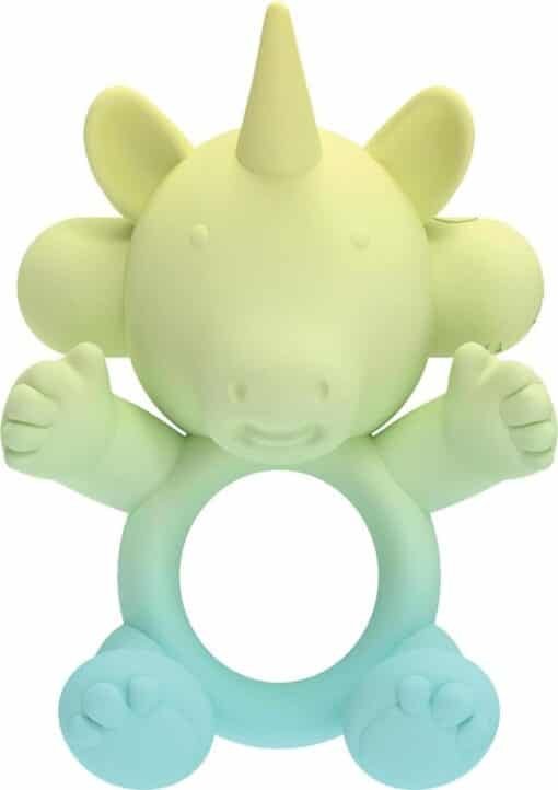 Wet Dreams Uni Horn Rechargeable Silicone Cock Ring - Multicolor - Image 2
