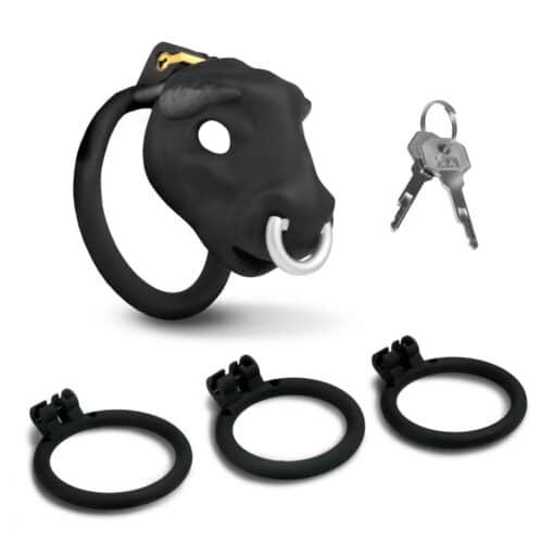 Master Series Bull Chastity Cage - Black - Image 2
