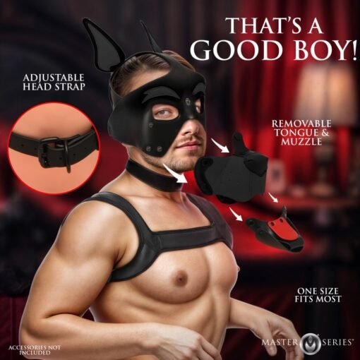 Master Series Alpha Dog Pup Hood - Black - Image 3