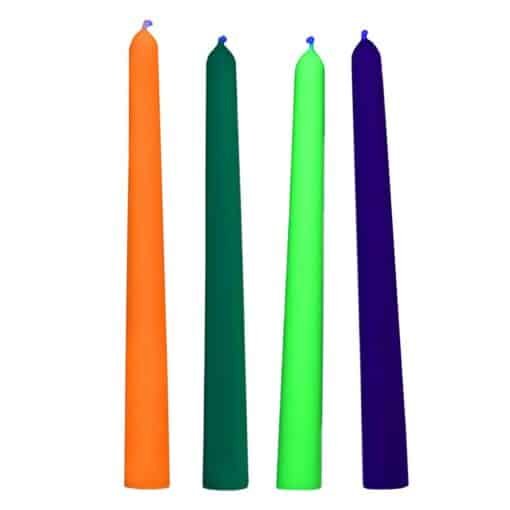 Master Series Glow Wav UV Blacklight Reactive Drip Candles (Set of 4) - Image 2