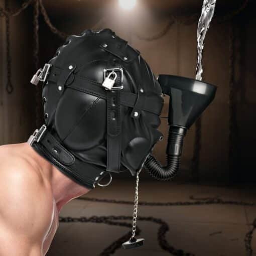 Master Series Degraded Sensory Deprivation Hood with Funnel - Black - Image 7