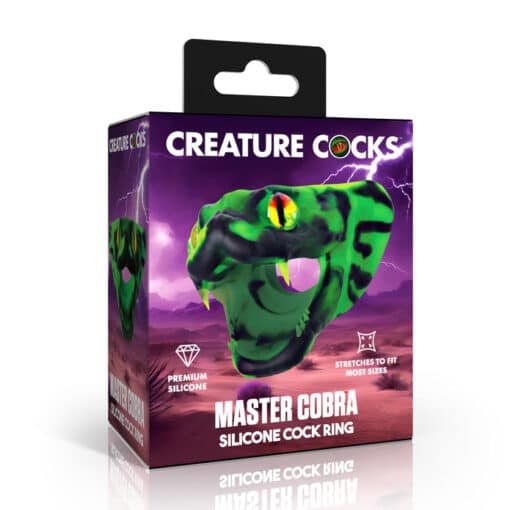 Creature Cocks Master Cobra Silicone Cock Ring - Green