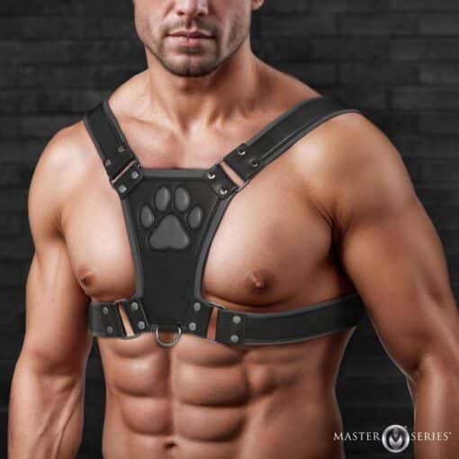 Master Series Alpha Pup Bulldog Harness - Black - Image 7