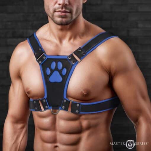 Master Series Alpha Pup Bulldog Harness - Blue - Image 7