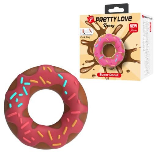 Pretty love Chocolate Donut Cock Ring - Pink