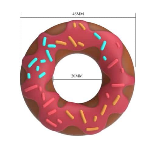 Pretty love Chocolate Donut Cock Ring - Pink - Image 5